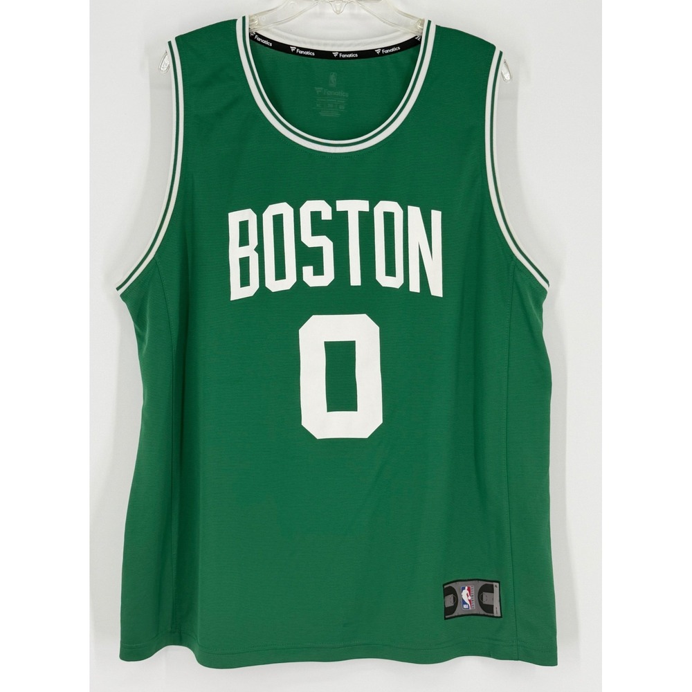 Fanatics Basketball Jersey Mens XL Green Excellent Jayson Tatum Boston Celtics 0
